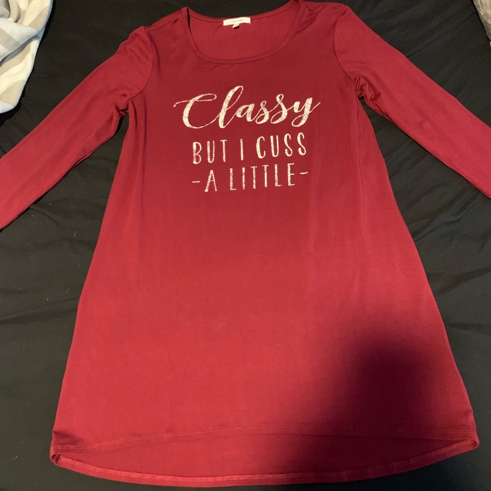 Never been worn top! “Classy but I cuss a little!”